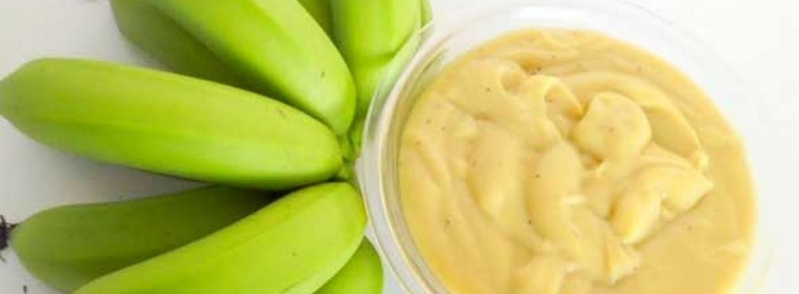 BIOMASSA de banana verde