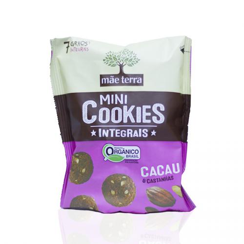 Mini Cookies Cacau e Castanhas