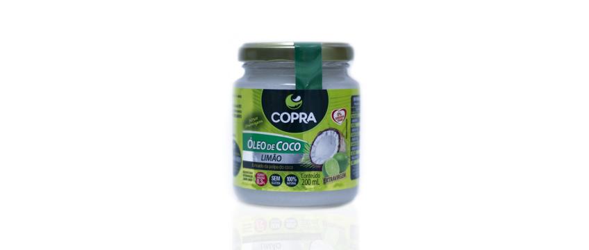 Óleo de coco sabor limão